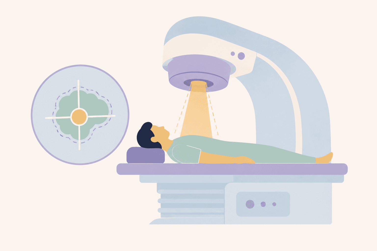 What actually happens during radiation therapy?